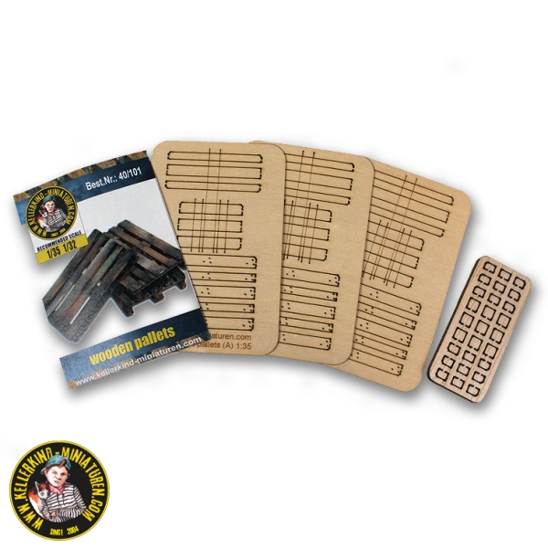 wooden pallets 1/35
